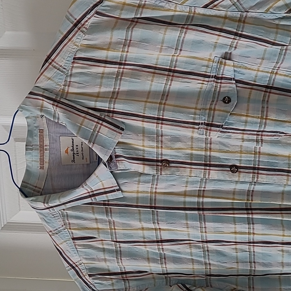 Tommy Bahama Plaid Short Sleeve Shirt XXL - Picture 4 of 10